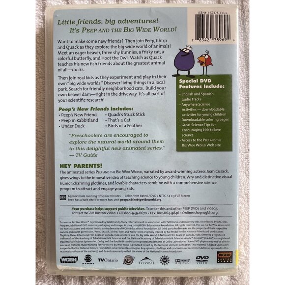 Peep & the Big Wide World - Peep’s New Friends (DVD) TLC - Ex-Library Copy - Picture 2 of 5